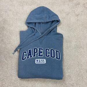 Cuffy's Men's Cape Cod Massachusetts Embroidered Hoodie Size M